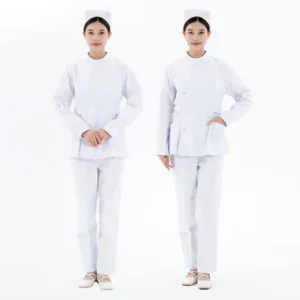 Custom Cotton Women Hospital Nurse Uniform Set Long Sleeve Medical Nursing Uniform with LOGO