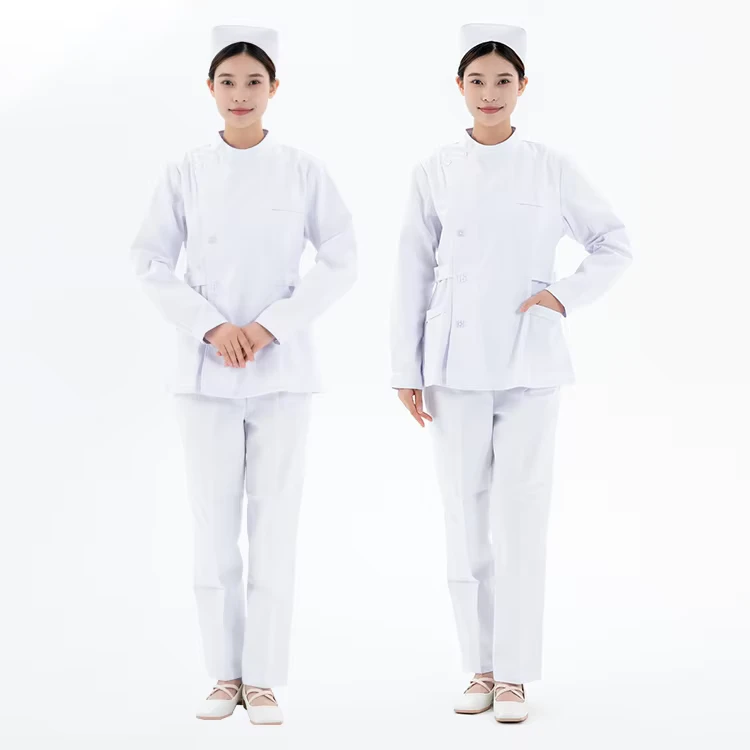 Custom-Cotton-Women-Hospital-Nurse-Uniform-Set-Long-Sleeve-Medical-Nursing-Uniform-with-LOGO