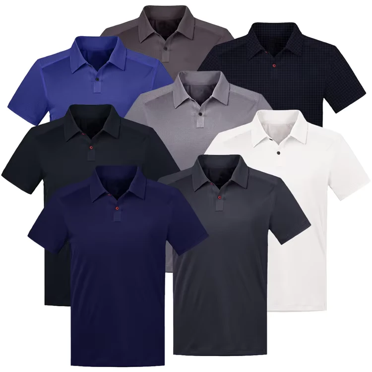 Custom-Designed-Mens-Slim-Fit-Polo-Shirt-Sports-Apparel-Plus-Size-Breathable-Knitted-Washed-Techniques-Customizable-Blank