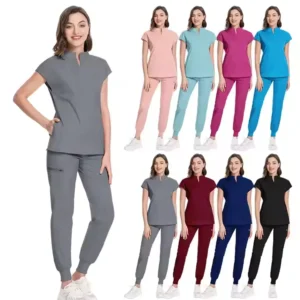 Custom Doctor Uniforms Medical Nursing Scrubs Uniform With Printed or Embroidered Logo