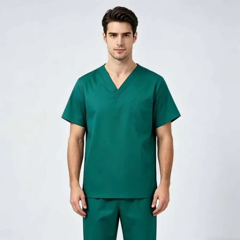 Custom-Elastic-Breathable-Frosted-Hospital-Surgical-Uniform-Set