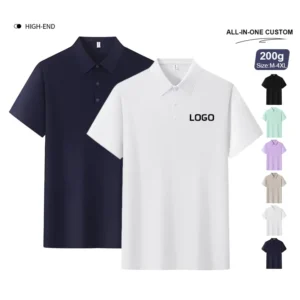 Custom Embroidered Cotton Polo Shirts, Unisex Company Uniform Workwear
