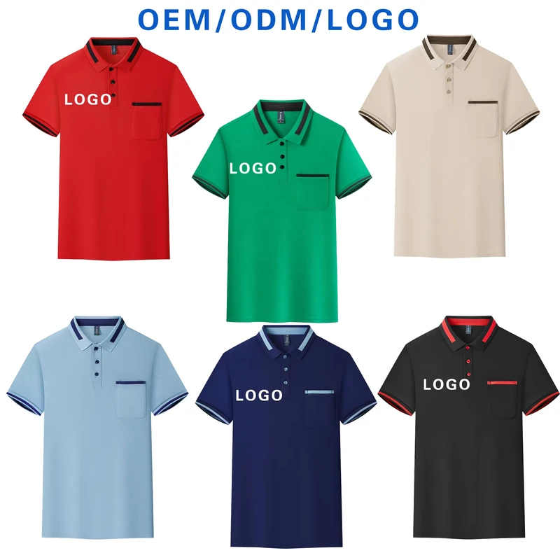 Custom Embroidery Logo Short Sleeve Polo Shirt Restaurant Chef Kitchen Uniform Waiter Uniform Designs Chef Uniform