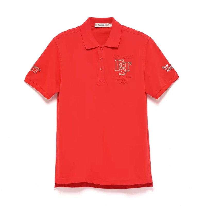 Custom Embroidery Polo Tshirts with Your Own Logo Design Staff Uniform Pique Cotton Polyester Anti Pilling Polo T Shirts Factory