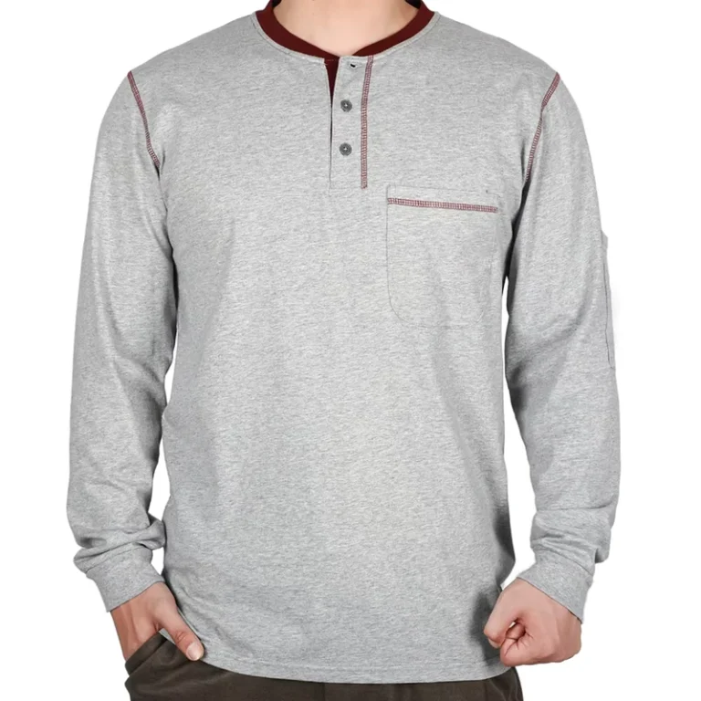 Custom-FR-Shirts-for-Men-CAT2-Fire-Resistant-Welding-T-Shirts-Long-Sleeve-Henley-Style-Flame-Retardant-Clothing-Anti-Static