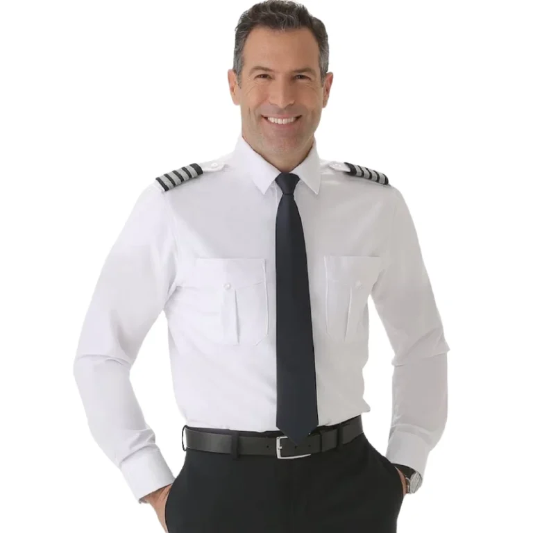 Custom-Fabric-Logo-Airline-Bus-Pilot-Security-Shirts-Work-Uniforms-Mens-Long-Sleeve-Shirts-With-Epaulettes