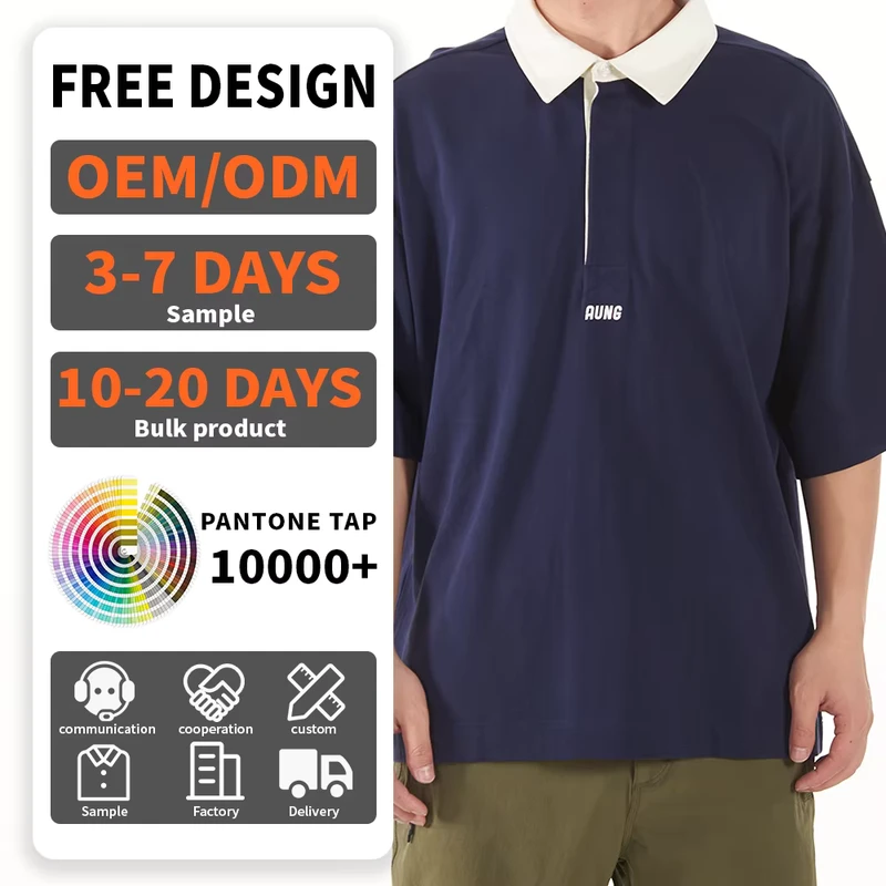 Custom Fashion Anti Wrinkle Athletic Polo Shirts New Popular Short Running Sport Golf T Shirts Woven Embroidered Solid Pattern