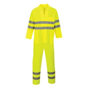 Custom Fireproof Cotton Hi Vis Safety Overall FRC Insulated Workwear Men Flame Fire Retardant FR Coveralls