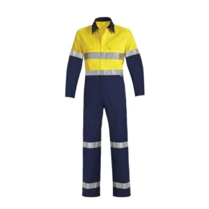 Custom Fireproof Cotton Industrial High Vis Safety Twill Overall FRC Insulated Workwear Men Flame Fire Retardant FR Coveralls