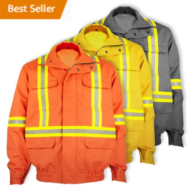 Custom-Fireproof-Flame-Resistant-Construction-Fire-Retardant-Work-Fire-Man-High-Reflective-Hi-Vis-Heated-FR-Work-Wear-Jacket
