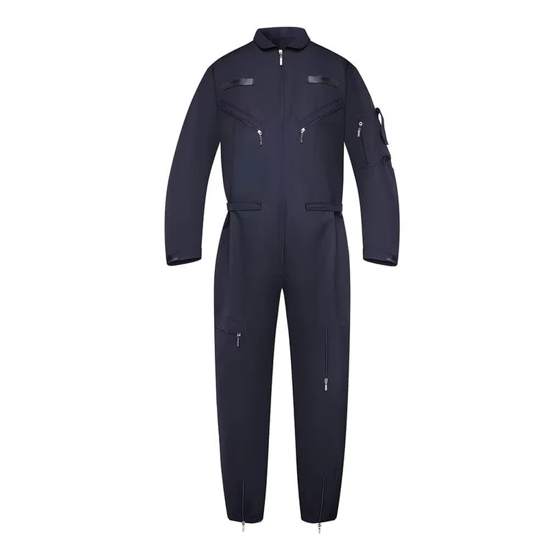 Custom Fireproof Safety Royal Blue Air Pilot Flame Retardant Coverall Nomex FR Flight Suits