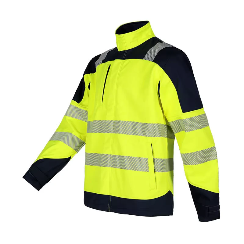 Custom Flame Resistant Work Jacket FR Construction Clothing Anti-Static Fire Proof Mining Welding Safety Wear for Men