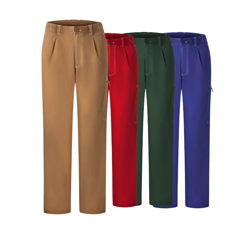 Custom Flame Retardant Men Safety Pants Multi Pockets Fire Resistant Work Trousers FR Pant