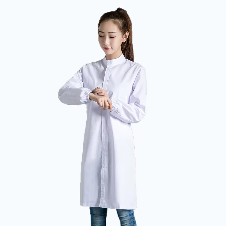 Custom Food Factory Processing Worker Uniforms Worker White Coat Factory
