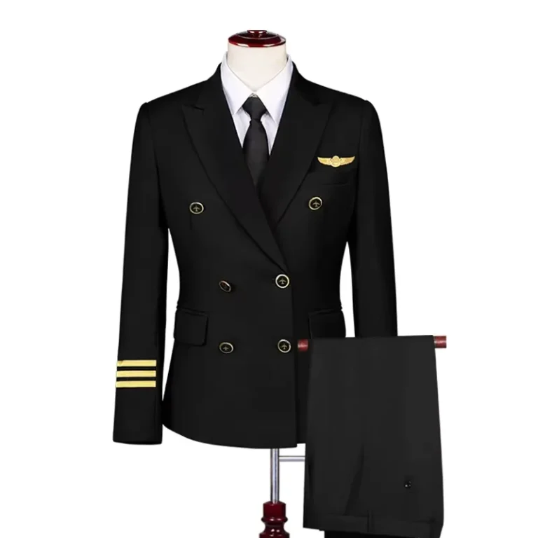Custom-General-Commander-Formal-Suit-blazer-Jacket-Shirt-Pants-3-Piece-Sets-Airline-Uniform