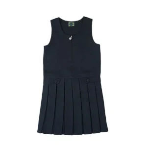 Custom Girls’ Solid Sleeveless Jumper School Uniform Dress Pinafore