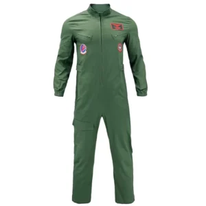 Custom Green Airline Pilot Jumpsuit Uniform for Men