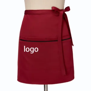 Custom Half-Length Waist Apron for Hotel, Bakery, and Restaurant Staff