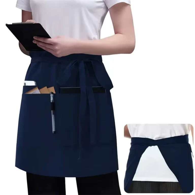 Custom-Half-Waist-Chef-Sleeveless-Washable-Short-Apron-with-Print-Design