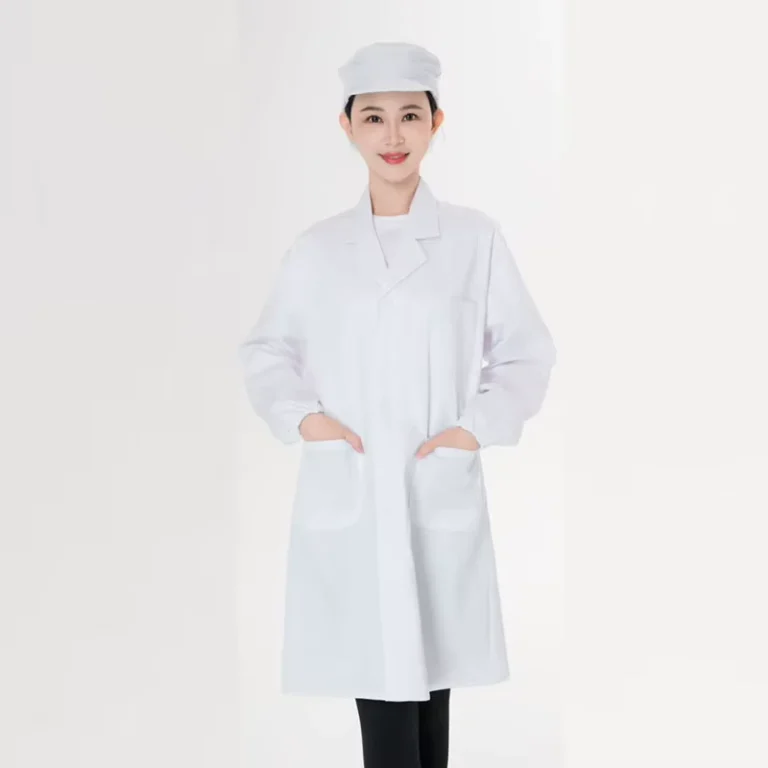 Custom-Heat-Transfer-Printed-Logo-Lapel-Robe-Lab-Outdoor-Set-Canteen-Restaurant-Food-Chef-Uniform-White-Cotton-Polyester-Twill