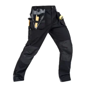 Custom Heavy Duty Cargo Pants Men With Knee Pads Industrial Plus Size Mens 6 Side Pockets Cargo Work Pants