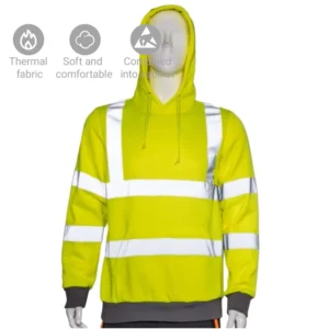 Custom Hi Vis 5-in-1 Thermal Reflective Safety Jacket Highly Protective Breathable for Outdoor Workers Water Proof