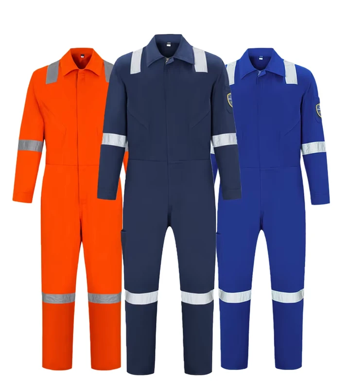 Custom Hi Vis Flame Retardant Work Clothing Coverall Work Wear for Men Reflective Uniforms FRC Clothing