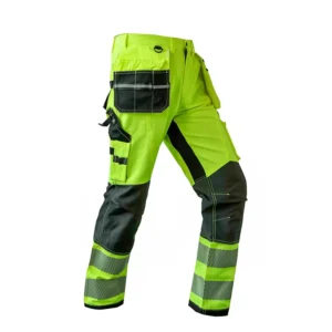 Custom Hi Vis High Visibility Security Reflective Work Wear Construction Worker Cargo Trousers Workwear Men’s Safety Work Pants