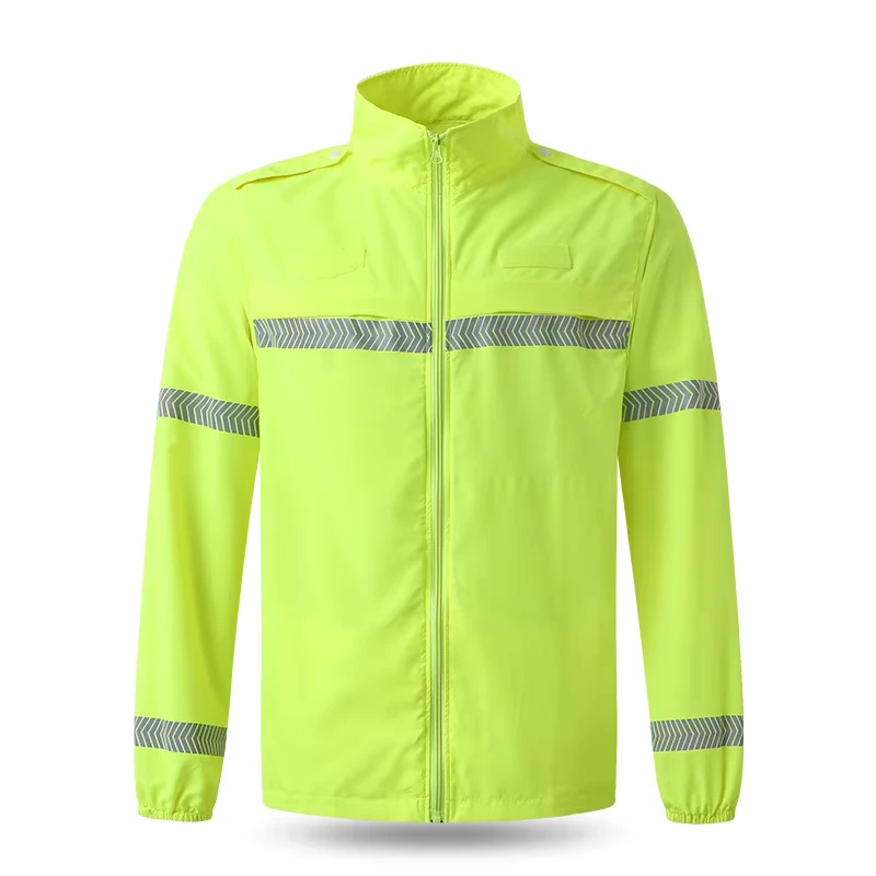 Custom Hi Vis Jacket Reflective Safety Workwear Breathable & Lightweight for Construction Roadwork & Outdoor Use