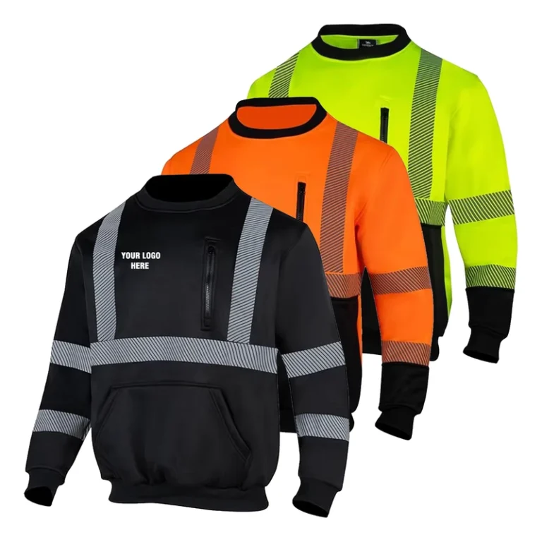 Custom-Hi-Vis-Reflective-Safety-Sweatshirt-Crew-Neck-With-Logo-Printing-for-Construction-Workwear-and-Industrial-Use