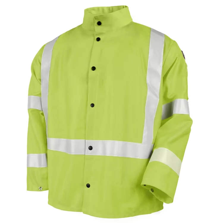 Custom Hi Vis Reflective Workwear Jacket Waterproof Flame Retardant Workwear Work Jackets for Construction Road Work