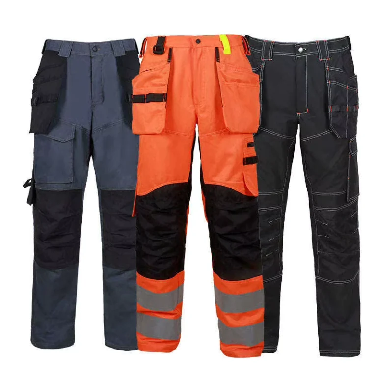 Custom-Hi-Vis-Safety-Heavy-Duty-Cotton-Breathable-Construction-Industrial-Work-Pants-Stretch-Trousers-Outdoor-High-Visibility