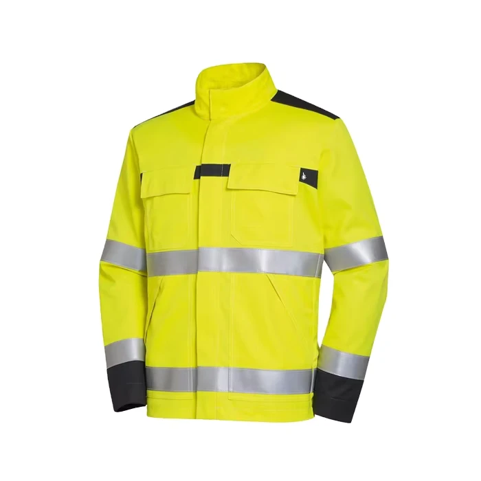 Custom High Quality Anti Static Windproof Hi Vis Safety Work Jacket for Men