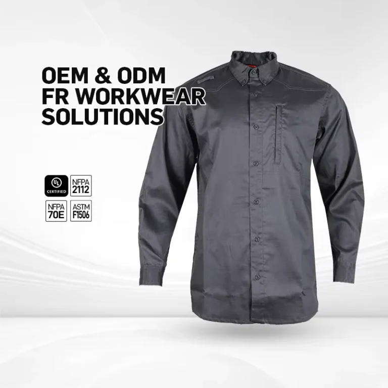 Custom-High-Quality-FR-Cotton-Work-Shirt-Flame-Retardant-Safety-Workwear-Electricians-Fireproof-Work-Shirt-for-Men