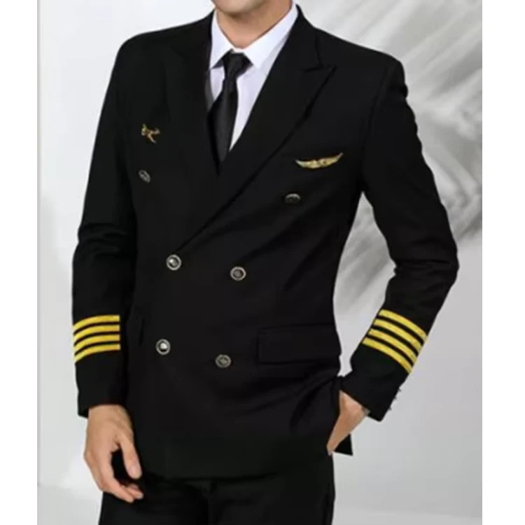 Custom-High-Quality-Funjohn-Brand-Unisex-Airline-Pilot-Captain-Uniform-Suit-Work-Clothes-Aviation-Blazer