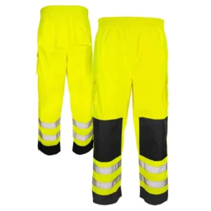 Custom High Quality High Visibility Polyester Windproof Safety Reflective Unisex Cargo Workwear Pants Work Clothes