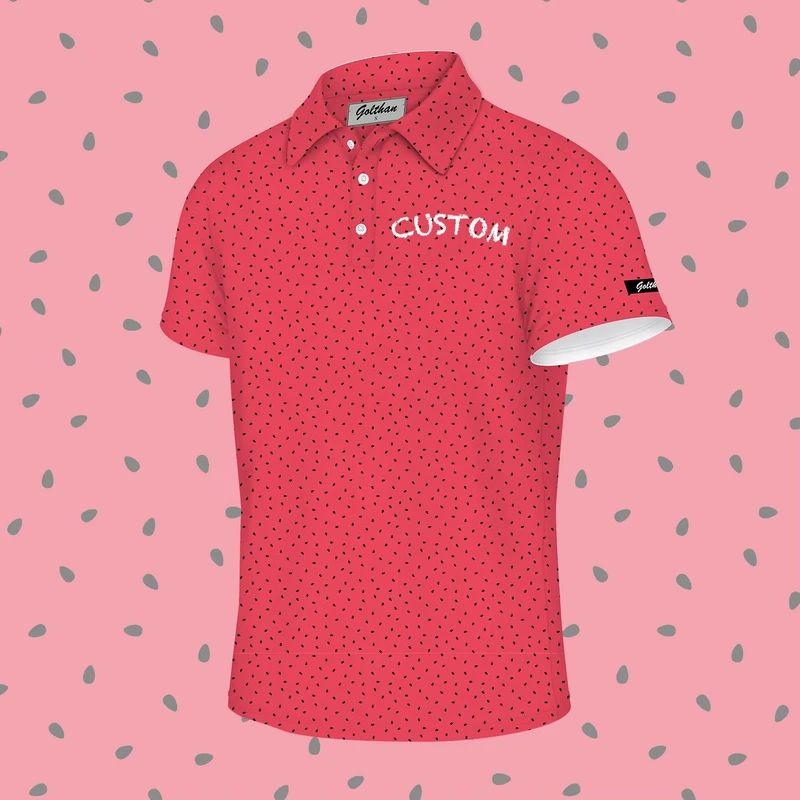 Custom High Quality Logo Pattern Polyester Spandex Golf Stretchy Breathable Polos Breathable Quick Dry Men's Polo t Shirts