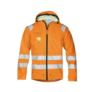 Custom High Quality Orange High Visibility Breathable Windproof Work Jacket Safety Workwear for Men Construction Use