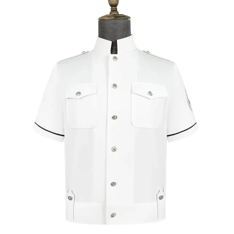 Custom-High-Quality-Security-Guard-Uniform-White-Shirt-Cotton-Security-Tactical-Workwear-Outdoor-Dress-Shirts-for-Men