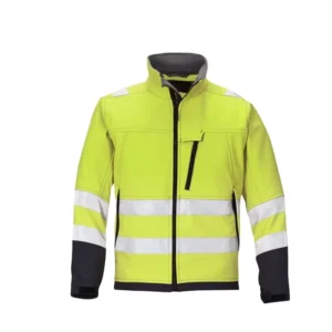 Custom High Quality Two Tone Winter Hi Viz Safety Reflective Orange Yellow Breathable Windproof Work Jackets