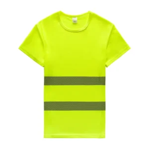 Custom High Visibility ANSI Class 2 LED Flash Polyester Short Sleeve Reflective Safety Work Clothing T Shirts