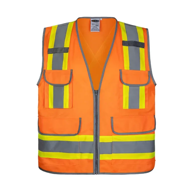 Custom-High-Visibility-ANSI-Class-2-Reflective-Safety-Vest-with-Zipper-Closure-Waterproof-Pockets