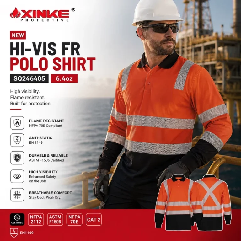 Custom-High-Visibility-FR-Polo-Shirt-Flame-Resistant-Hi-Vis-Safety-Lightweight-Shirt-for-Industrial-Work