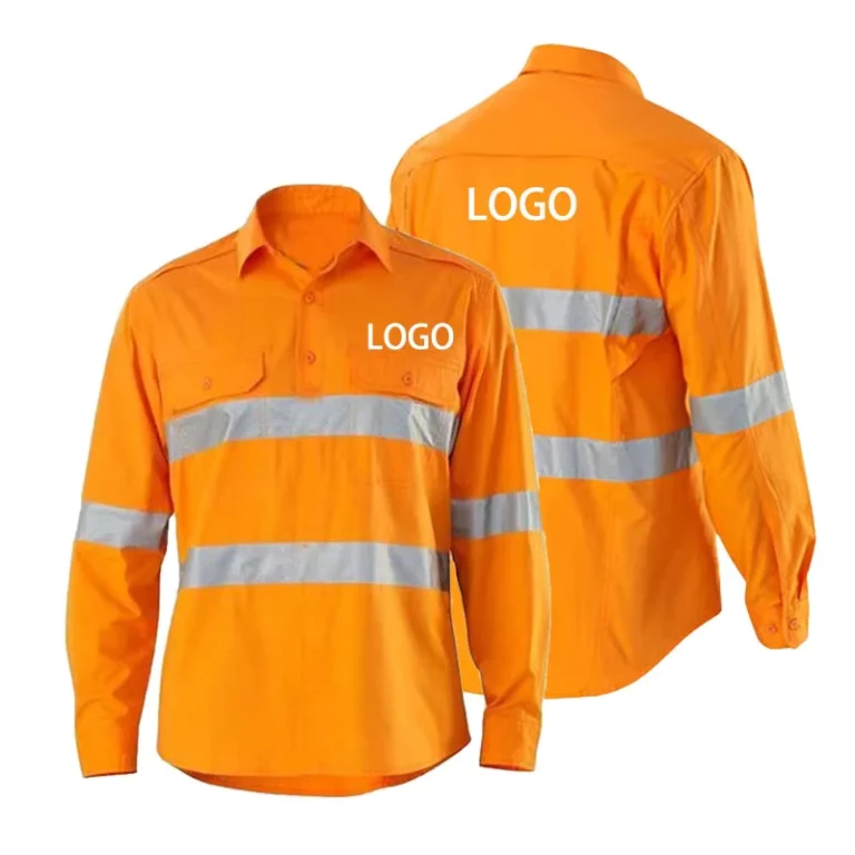Custom-High-Visibility-Mining-Construction-Mechanic-Reflective-Safety-Hi-Vis-Work-Shirt-Work-Clothes-Clothing