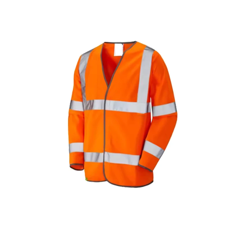 Custom High Visibility Reflective Safety Vest Long Sleeve Jacket for Men Women All Sizes Water Proof Mesh Logo Customization