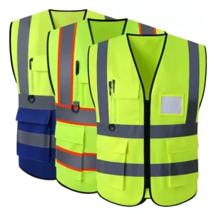 Custom High Visibility Reflective Safety Vest for Workers, Security, and Construction