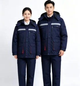 Custom High Visibility Worker Jacket Winter Warm Polyester Cotton Work Safety Coat with Hi Vis Worker Jacket