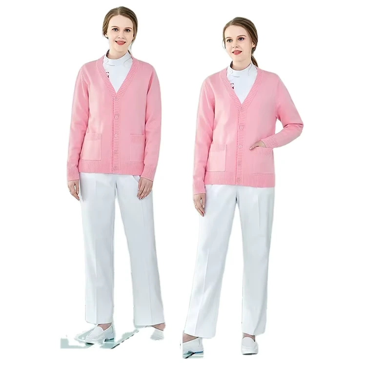 Custom Hospital Doctor's Uniforms Stretchy Long Sleeve Scrubs Uniform with Low Price