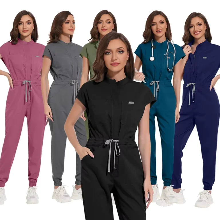 Custom-Hospital-Medical-Elastic-Plus-Size-Scrub-Uniform-Sets-Doctor-and-Nursing-Scrubs-for-Women