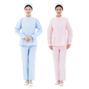 Custom Hospital Women Long Sleeve Nursing Uniform Cotton Medical Nurse Uniform Set
